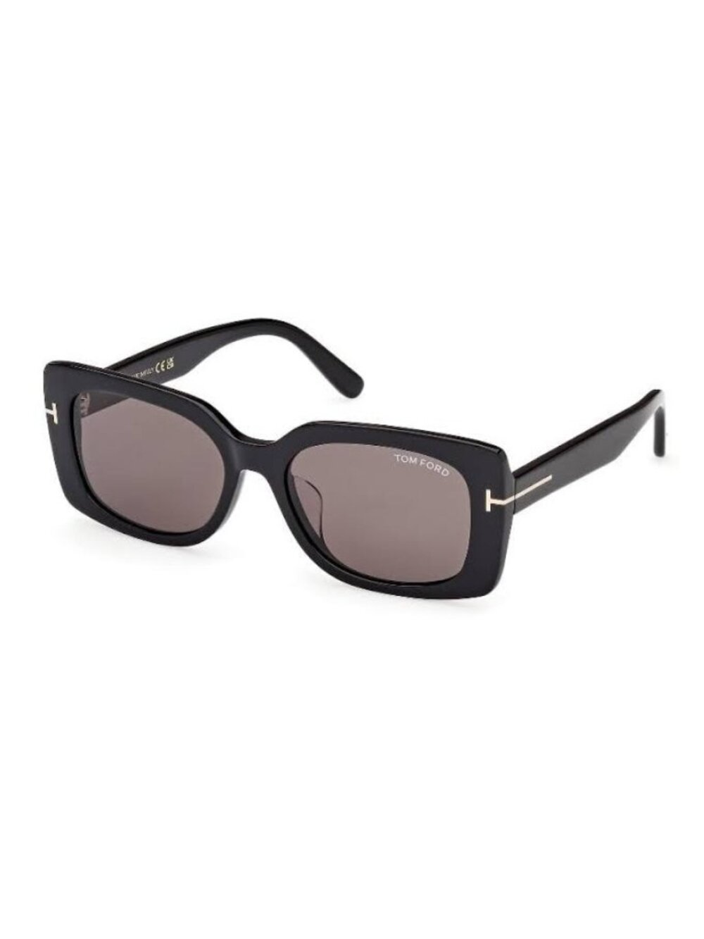 NWT Tom Ford FT1170-K 01A Square Black Women Sunglasses TF1170 01A
